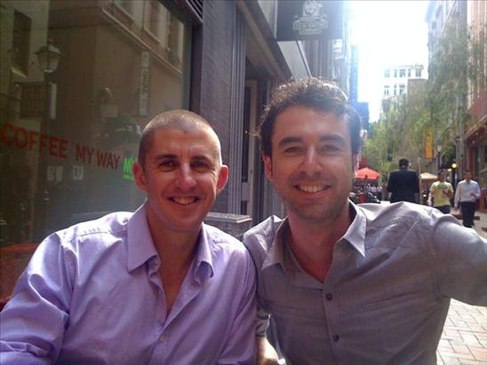 Bret and Yaro in Melbourne